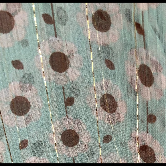 FARM Rio Dress Mini Silk Floral Lurex Ruffle US M - Picture 3 of 10